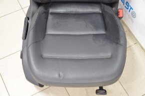 Scaun de pasager VW Golf 15- cu airbag, piele neagră, manual + electric