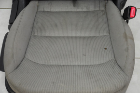 Scaun de pasager Hyundai Elantra AD 17-20 fără airbag, material textil gri, ars, necesită curățare