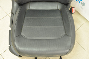 Scaun de pasager VW Passat b7 12-15 SUA cu airbag, manual, piele neagră