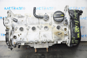 Capacul blocului cilindric complet asamblat VW Jetta 11-18 USA 1.4T 56k, pentru rectificare, suport rupt