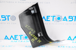 Capacul amortizorului frontal stânga jos Dodge Grand Caravan 11-20 negru, uzat.