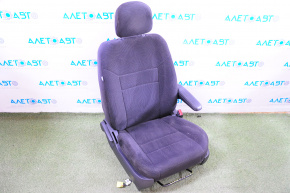 Scaun pasager Dodge Grand Caravan 11-20, material textil, negru, reglabil mecanic, fără airbag