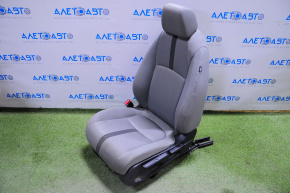 Scaun șofer Honda Civic X FC 16-18 4d fără airbag, manual, material textil gri, uzat.