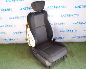 Scaun de pasager pentru Honda Accord 18-22 fără airbag, material textil negru, uzat.