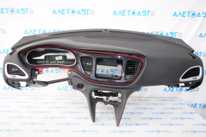 Torpedo panoul frontal fără AIRBAG Dodge Dart 13-16 negru, zgârieturi