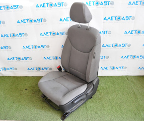 Scaun șofer Hyundai Elantra UD 11-16 fără airbag, manual, material textil gri, necesită curățare.