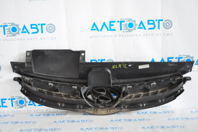 Решетка радиатора grill Hyundai Elantra UD 11-13 дорест GLS