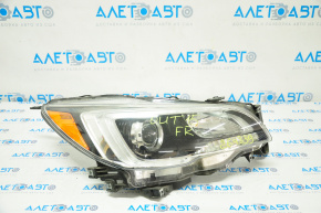 Far dreapta față Subaru Outback 15-17, gol, halogen, întunecată.