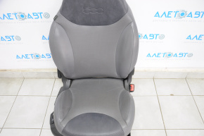 Пассажирское сидение Fiat 500L 14-15 с airbag, механ, кожа сер, подогрев