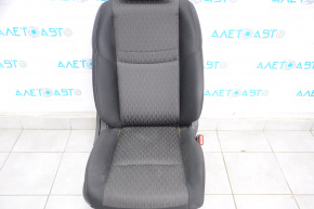 Пассажирское сидение Nissan Rogue 14-20 без airbag, механич, тряпка черн