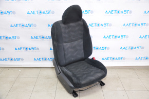 Пассажирское сидение Nissan Rogue 14-20 без airbag, механич, тряпка черн