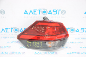 Lampa exterioară aripă stângă Nissan Rogue 17- fisurată.