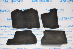 Set de covorașe pentru interiorul mașinii Ford Focus mk3 11-18, material textil, culoare neagră.