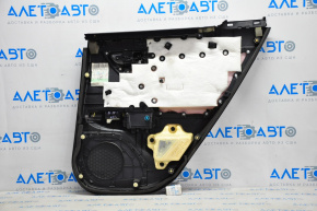 Capacul usii, cartela din spate stanga pentru Lexus CT200h 11-17, piele neagra.