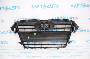 Решетка радиатора в сборе Audi A4 B8 13-16 рест глянец, S line, без эмблемы
