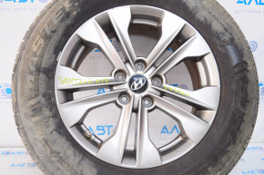 Roată de 17 inch pentru Hyundai Santa FE Sport 13-16, cu o ușoară bordură.