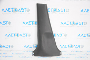 Capacul stâlpului central, partea de jos, stânga, Nissan Versa Note 13-19, negru, zgârieturi