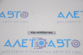 Emblema inscriptionată quattro Audi A4 B8 13-16 restilizare sedan.