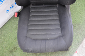 Scaun de pasager Ford Fusion mk5 13-16 fără airbag, electric, material textil negru