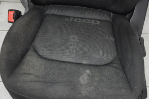 Scaun șofer Jeep Renegade 15- fără airbag, manual, material textil, negru, de curățat chimic