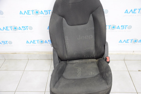 Scaun pasager Jeep Renegade 15- fără airbag, manual, material textil, negru, pentru curățare chimică