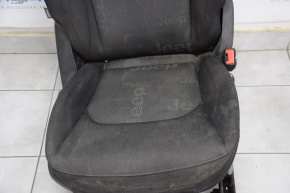 Scaun pasager Jeep Renegade 15- fără airbag, manual, material textil, negru, pentru curățare chimică