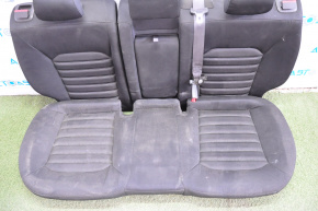 Rândul din spate al scaunelor, al doilea rând Ford Fusion mk5 13-16, material textil negru, cusături albe