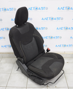 Пассажирское сидение Jeep Cherokee KL 14-18 без airbag, механич, тряпка черн