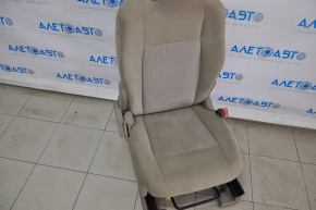 Scaun de pasager Jeep Compass 11-16 fără airbag, manual, material textil bej.