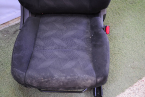 Scaun de pasager Nissan Rogue 14-20 fără airbag, manual, material textil negru