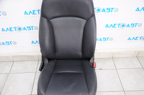 Scaun pasager Subaru XV Crosstrek 13-17 cu airbag, material textil, încălzire, piele neagră