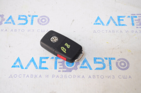 Ключ VW Passat b8 16-19 USA 4 кнопки, раскладной, потёртости