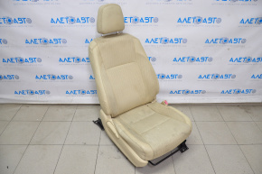 Пассажирское сидение Toyota Highlander 14-16 с airbag, комбин кожа беж, механ, под химчистку