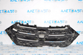 Решетка радиатора grill Ford Edge 15-18 трещины, надломы