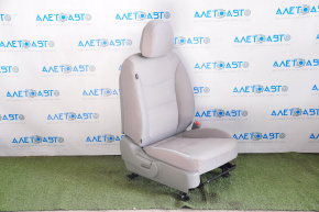 Scaun de pasager Kia Sorento 10-15 fără airbag, manual, material textil, gri, nevoie de curățare.