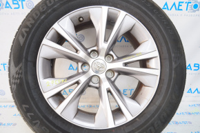 Roată de 18 inch pentru Toyota Highlander 14-19, tip 1, argintiu, cu bordură.