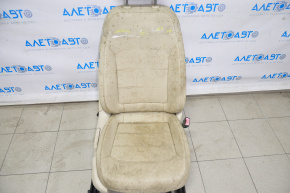 Пассажирское сидение VW Passat b7 12-15 USA с airbag, мех, кожа беж под химчистку