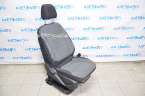 Scaun de pasager Ford Escape MK3 13-19 fără airbag, manual, material textil, negru-gri sub chimic.