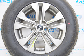 Roată de 17 inch pentru Hyundai Santa FE Sport 13-16, cu o ușoară bordură.