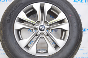 Roată de 17 inch pentru Hyundai Santa FE Sport 13-16, cu o ușoară bordură.