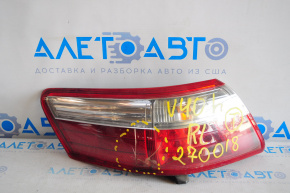 Lampa exterioară aripă stângă Toyota Camry v40 07-09 hibrid, geam spart, suport rupt.