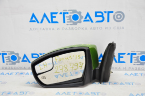 Зеркало боковое левое Ford Focus mk3 15-18 рест 7 пинов, поворотник, подогрев, зеленое