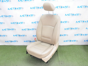 Водительское сидение Subaru Outback 15-19 с airbag, электро, кожа беж, потерта кожа