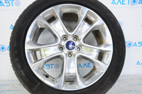 Roată de 18 inch pentru Ford Escape MK3 13-19, tip 1 crom, ușor oxidat, cu margine ușoară