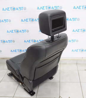 Scaun de pasager Infiniti JX35 QX60 13- cu airbag, electric, piele neagră, suport pentru cap cu monitor