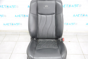 Scaun de pasager Infiniti JX35 QX60 13- cu airbag, electric, piele neagră, suport pentru cap cu monitor