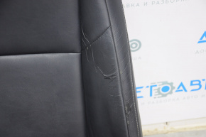 Scaun șofer Lexus ES300h ES350 13-18 fără airbag, electric, încălzit, piele neagră, piele uzată