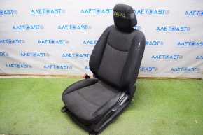 Scaunul șoferului Nissan Leaf 13-17 fără airbag, manual, material textil negru.