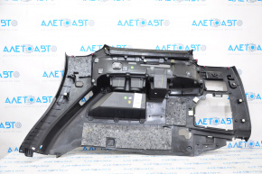 Capacul arcului stâng Toyota Sequoia 08-16 negru cu gri, zgârieturi, fără capace