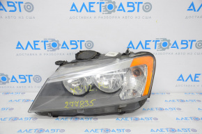 Far stânga față goală BMW X3 F25 11-14 pre-restilizare halogen.